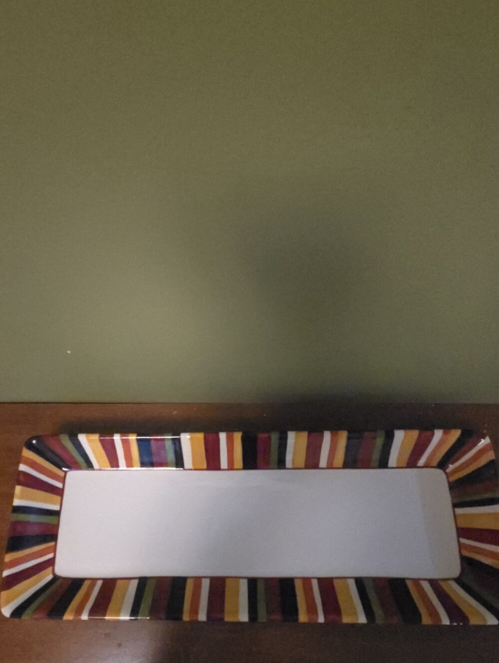 Pampered Chef Simple Additions Rectangular Server/Platter, Striped Pattern - Picture 2 of 10